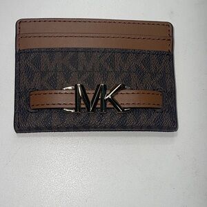 Michael Kors Black and Brown Card Holder